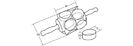 Moline Junior Round Bismark / Biscuit Rotary Cutter