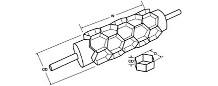 Moline Hexagon Bismark / Biscuit Rotary Cutters (For Machine Use)