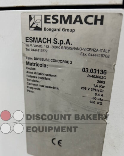 Esmach Semiautomatic 20 Part Dough Divider *GOOD WORKING ORDER* - Image 5