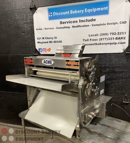 Acme MRS20 Stainless Steel Bench Single Pass Dough Sheeter/Roller (rebuilt)